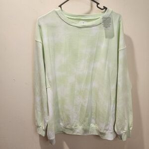 Like Love Green Tie Dye Pullover sweater size M